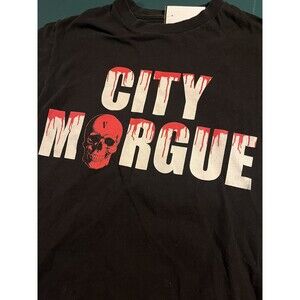 Vlone x City Morgue Drip Tee Black T-Shirt Men Size Small (VLON-T114) Streetwear